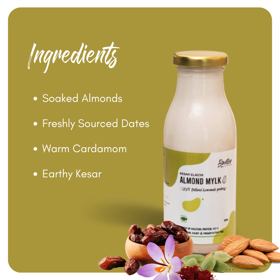 ALMOND MYLK | KESAR ELAICHI