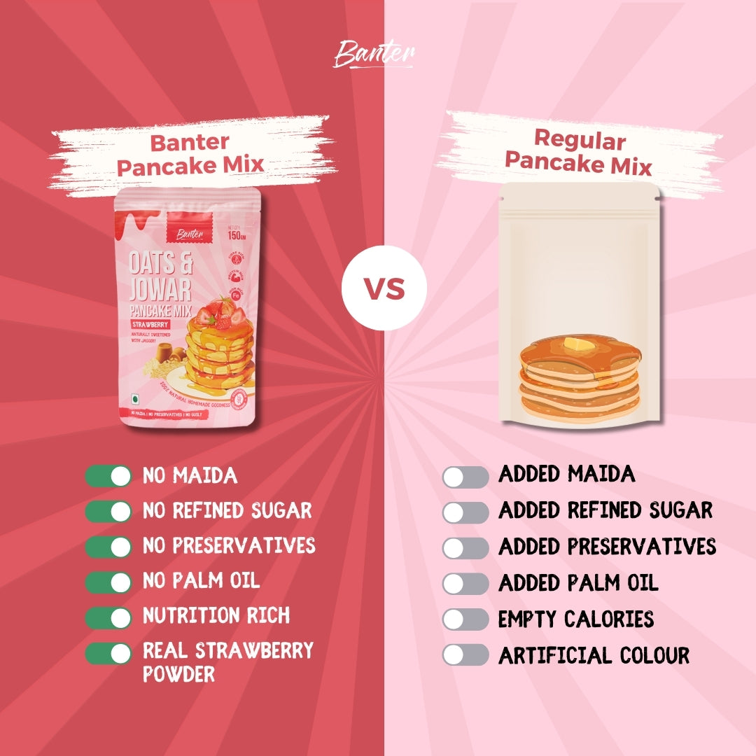 STRAWBERRY PANCAKE MIX - 150g