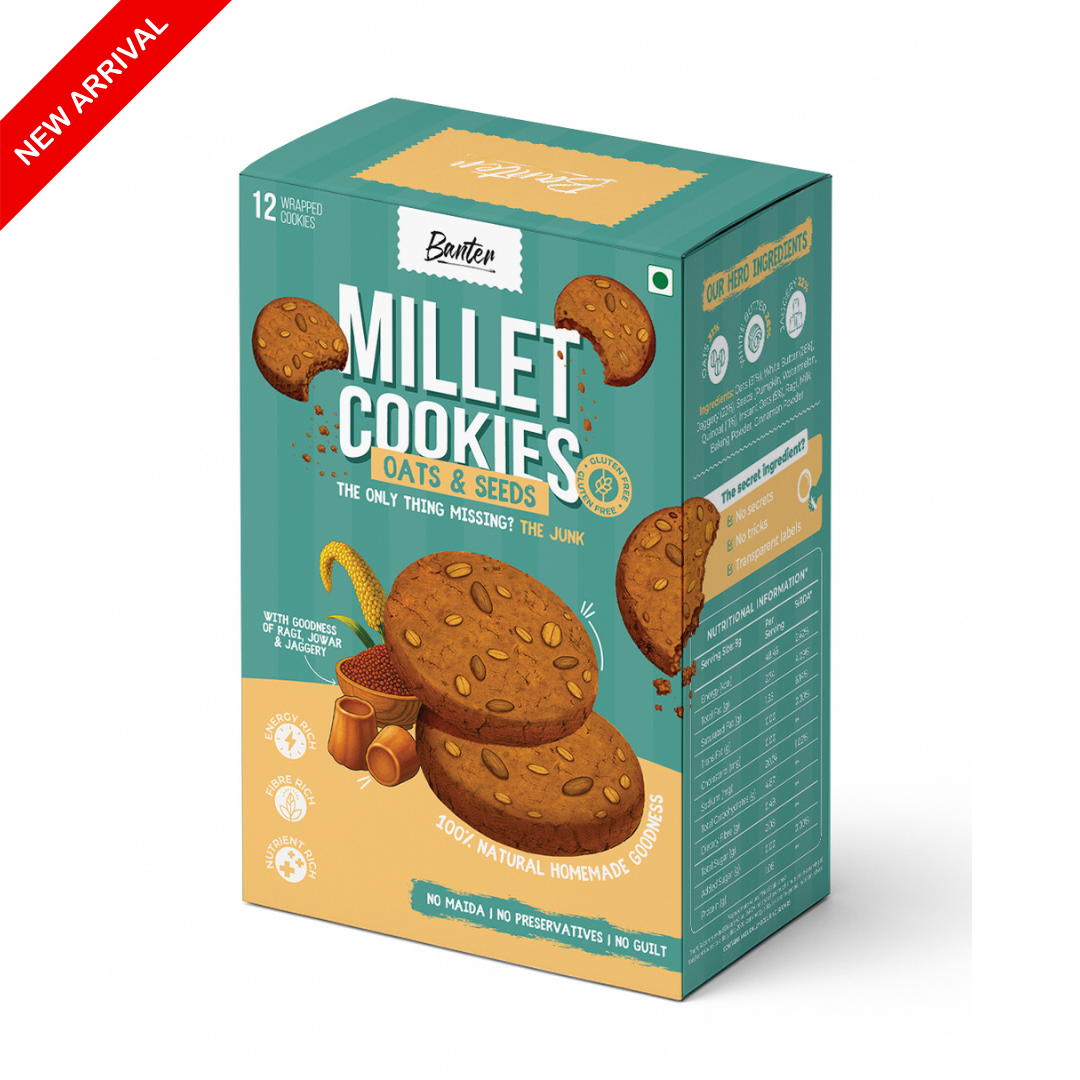 MILLET OATS & SEEDS COOKIES - 110g