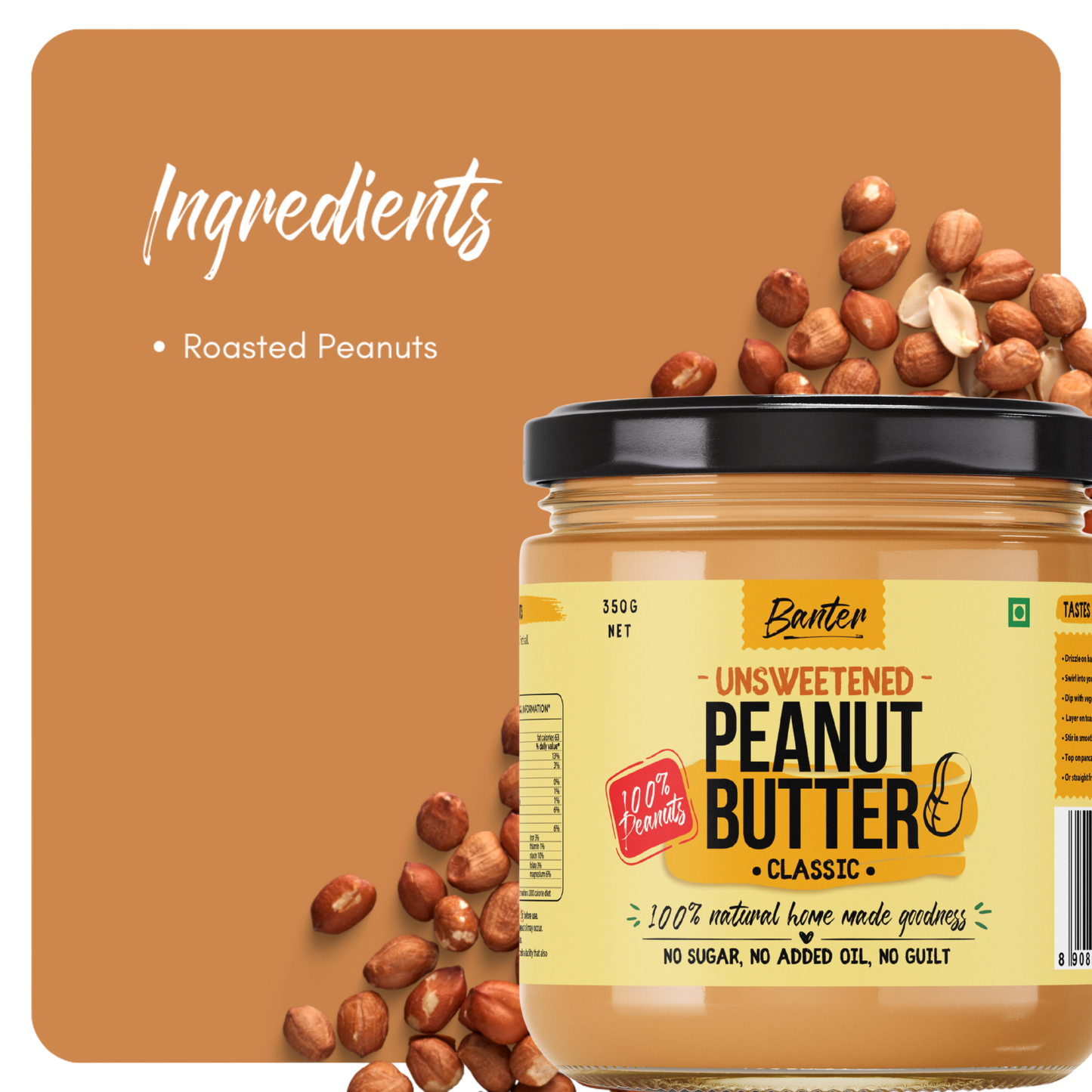 CLASSIC PEANUT BUTTER (350G) + CLASSIC ALMOND BUTTER (350G)