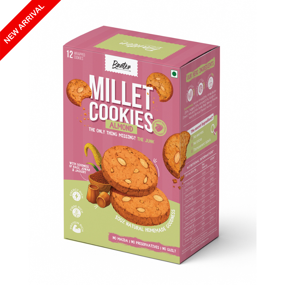 MILLET ALMOND COOKIES - 110G