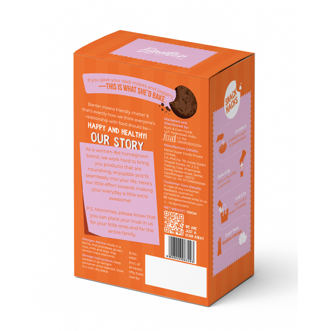 MILLET CHOCOLATE COOKIES - 110g