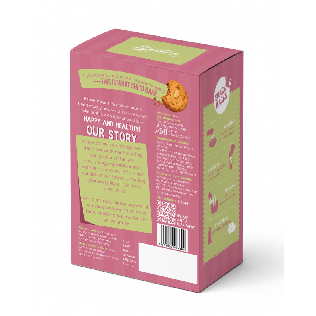 MILLET ALMOND COOKIES - 110G