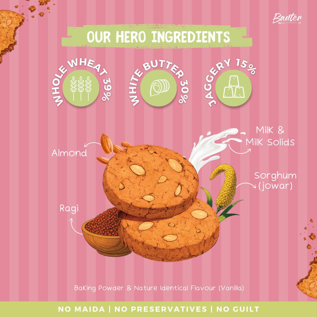 MILLET ALMOND COOKIES - 110G