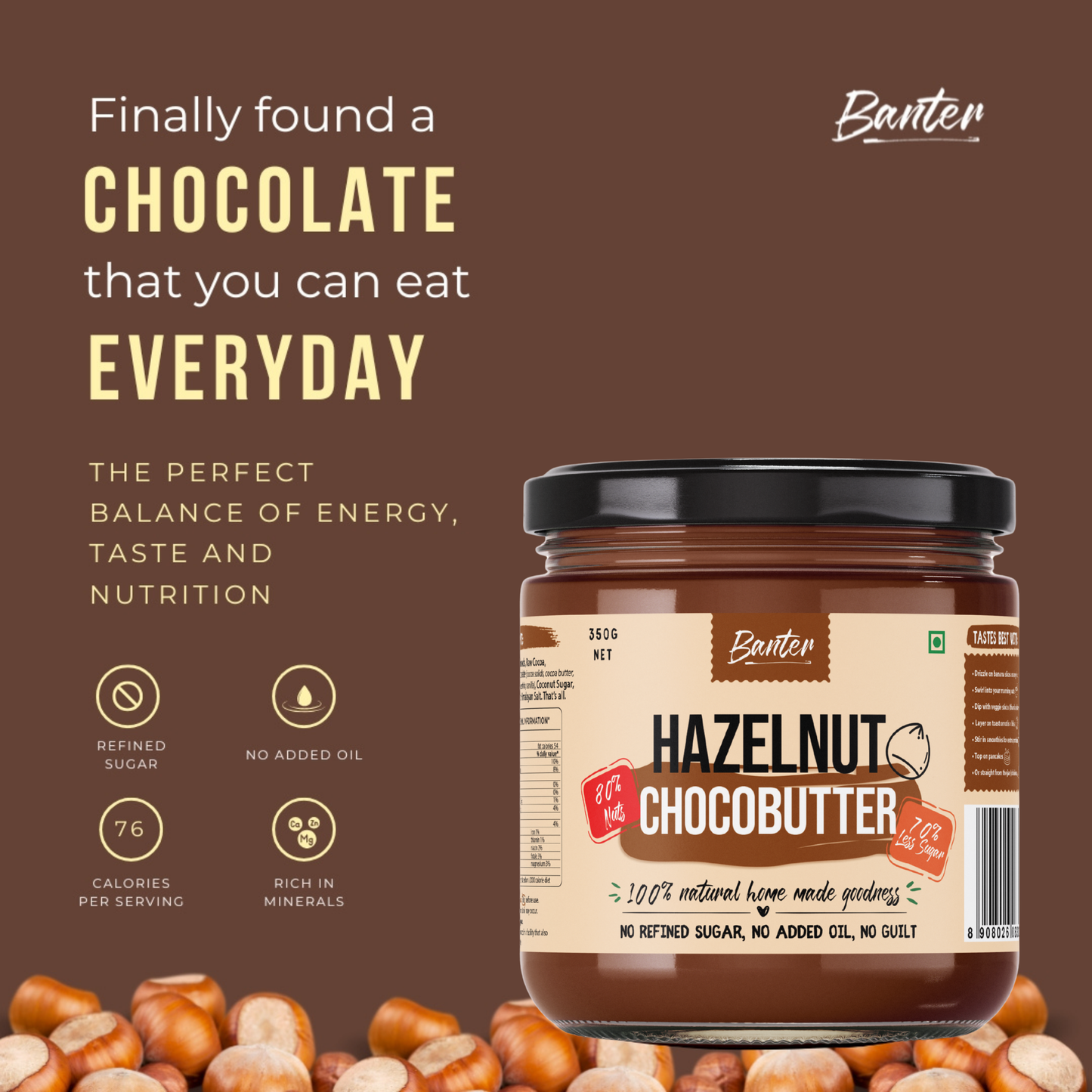 HAZELNUT CHOCOBUTTER - 350G