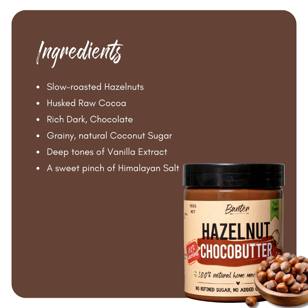 HAZELNUT CHOCOBUTTER (formerly known as Hazelnut New-tella)