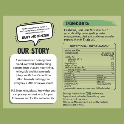 PERI PERI CASHEW BUTTER - 350G