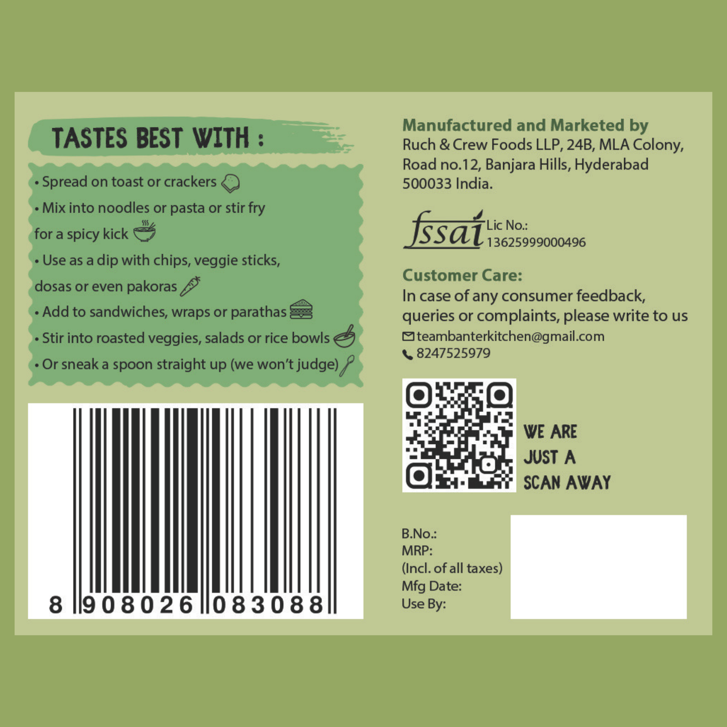 PERI PERI CASHEW BUTTER - 350G