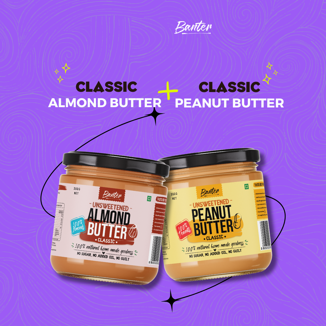 CLASSIC PEANUT BUTTER (350G) + CLASSIC ALMOND BUTTER (350G)