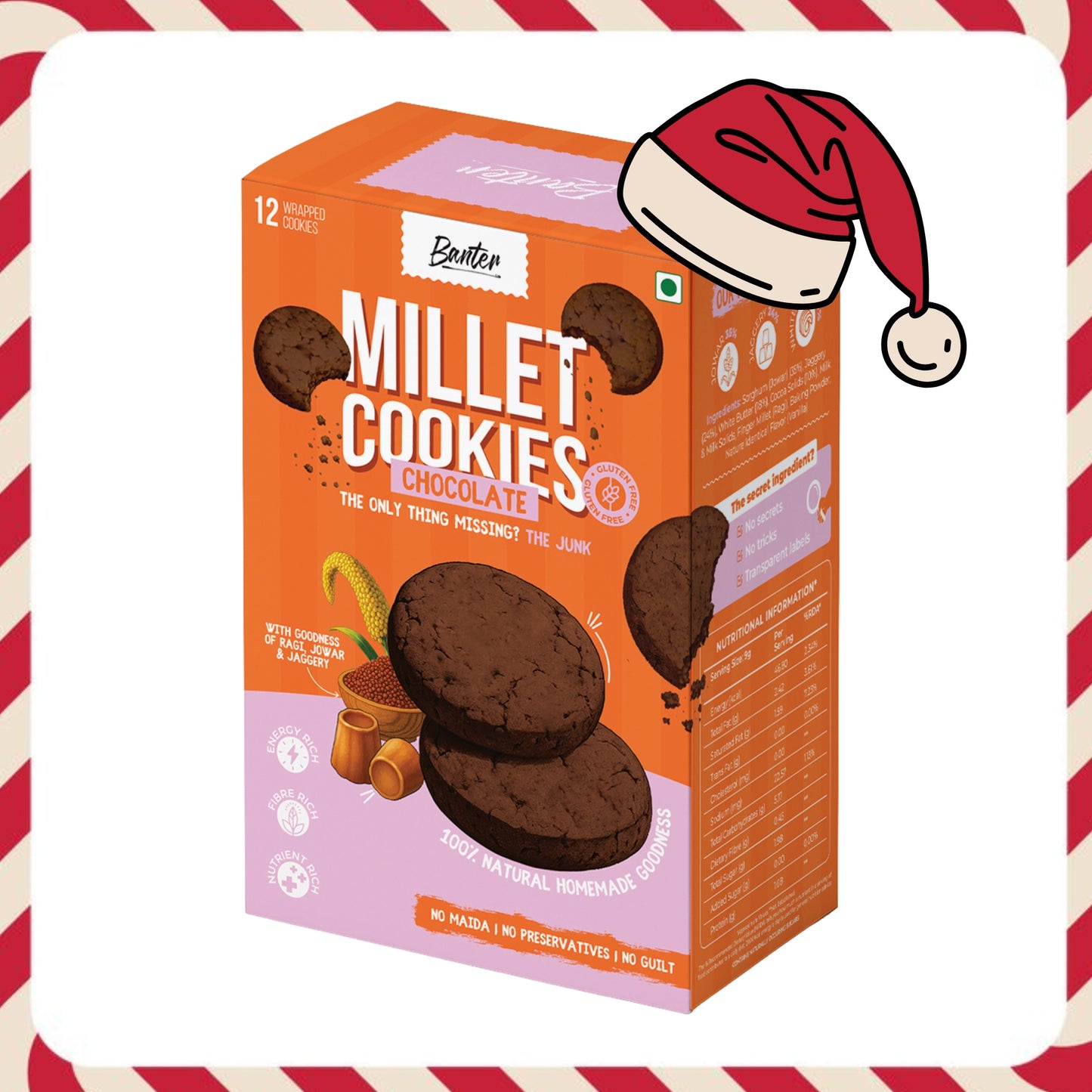 MILLET CHOCOLATE COOKIES - 110g