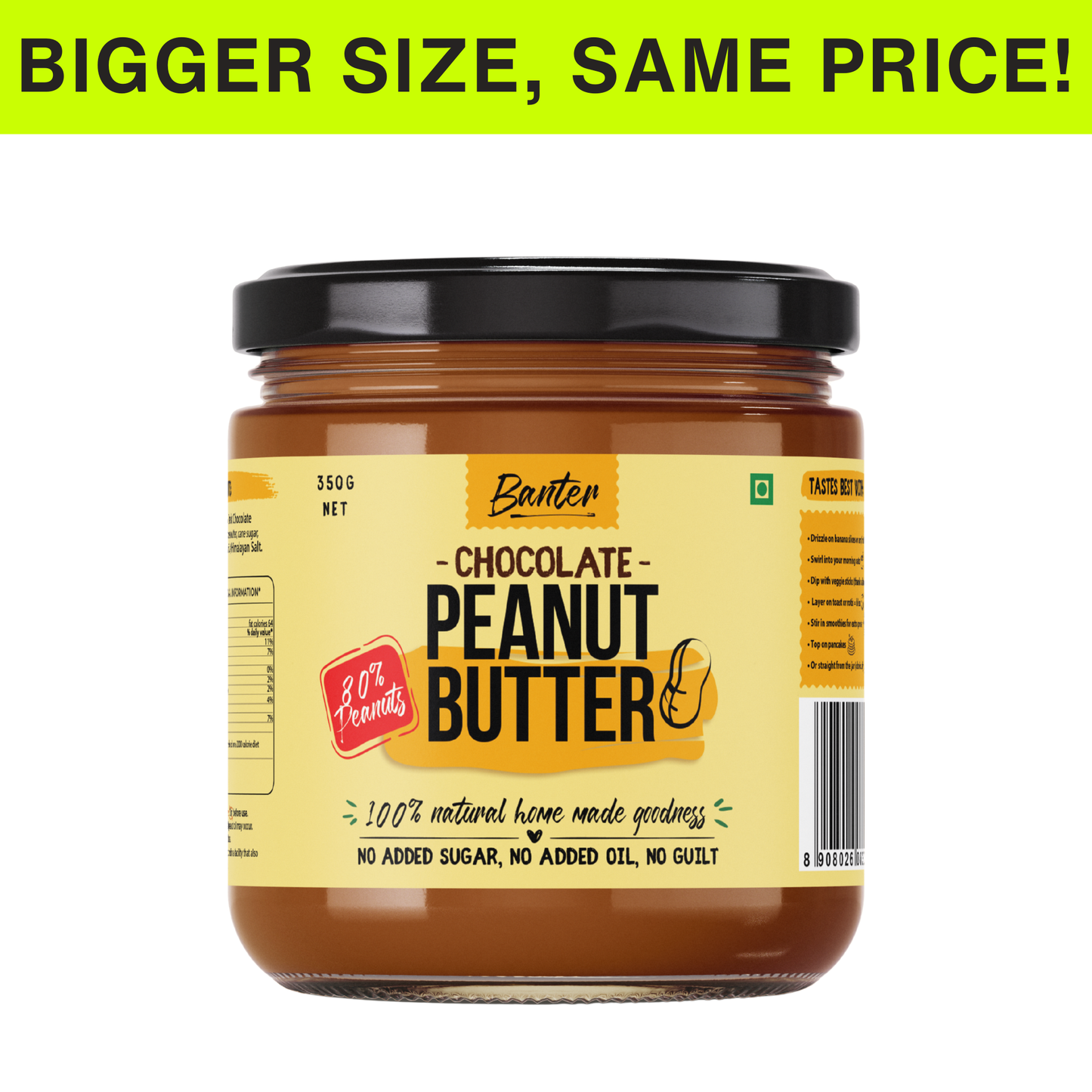 CHOCOLATE PEANUT BUTTER - 350G