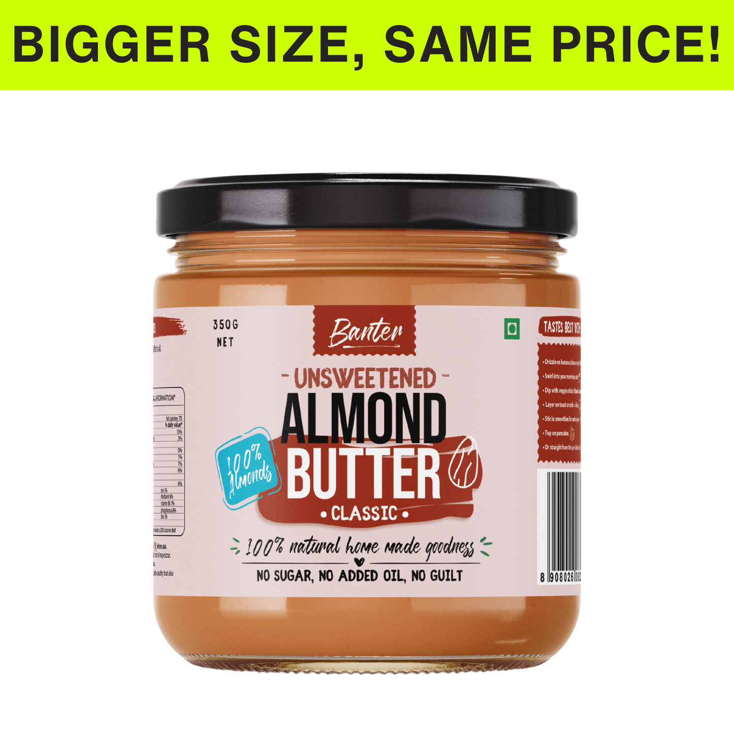 CLASSIC ALMOND BUTTER - 350G