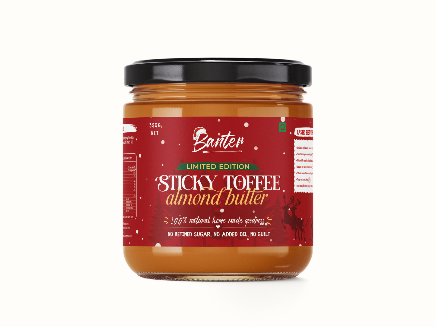 STICKY TOFFEE ALMOND BUTTER - 350G