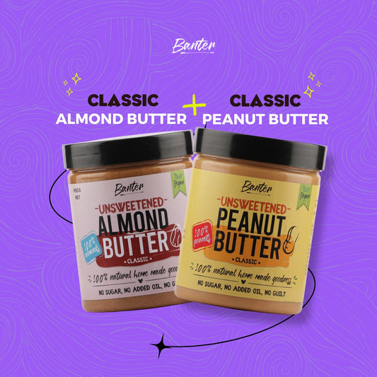 CLASSIC PEANUT BUTTER + CLASSIC ALMOND BUTTER