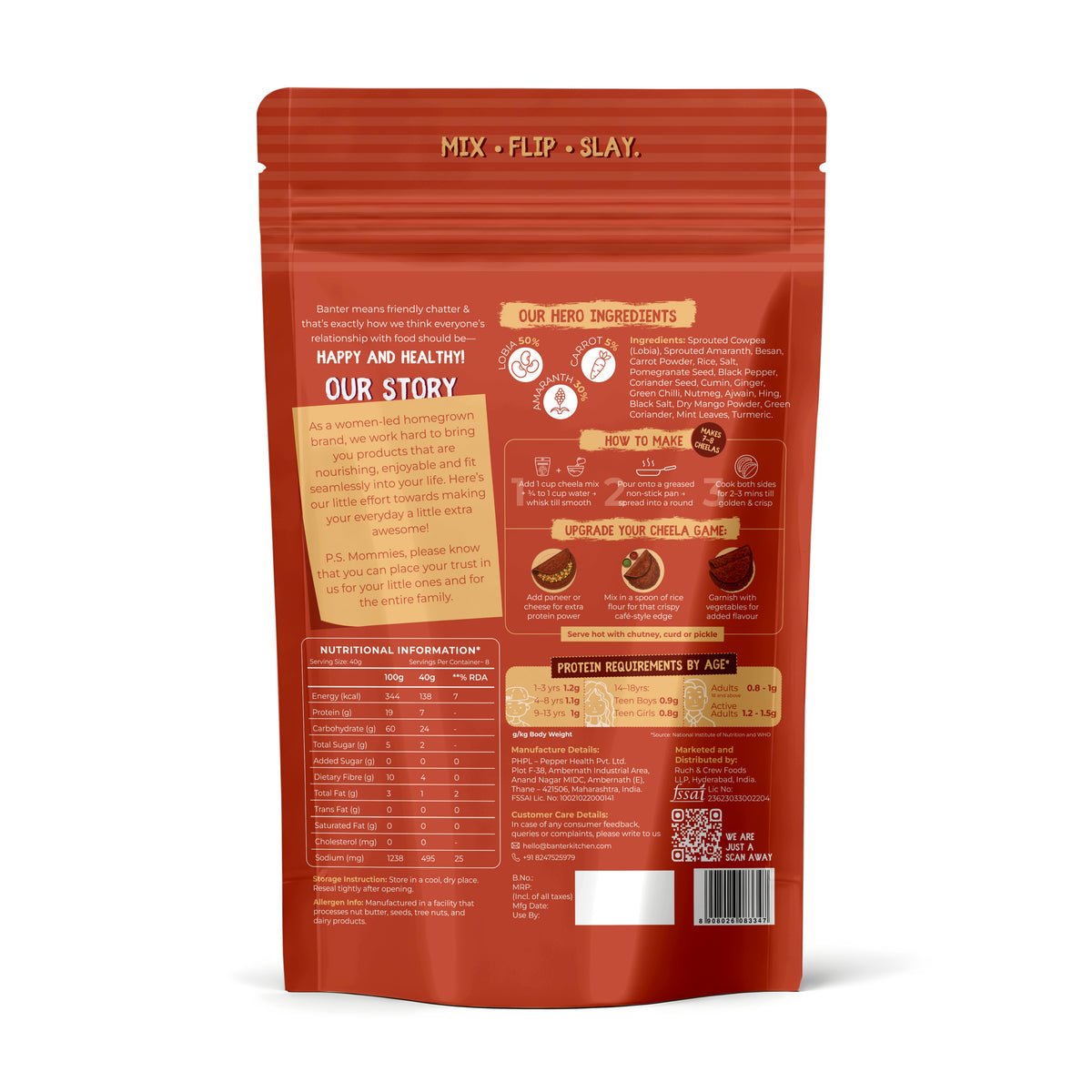 PROTEIN CHEELA MIX - LOBIA & CARROT